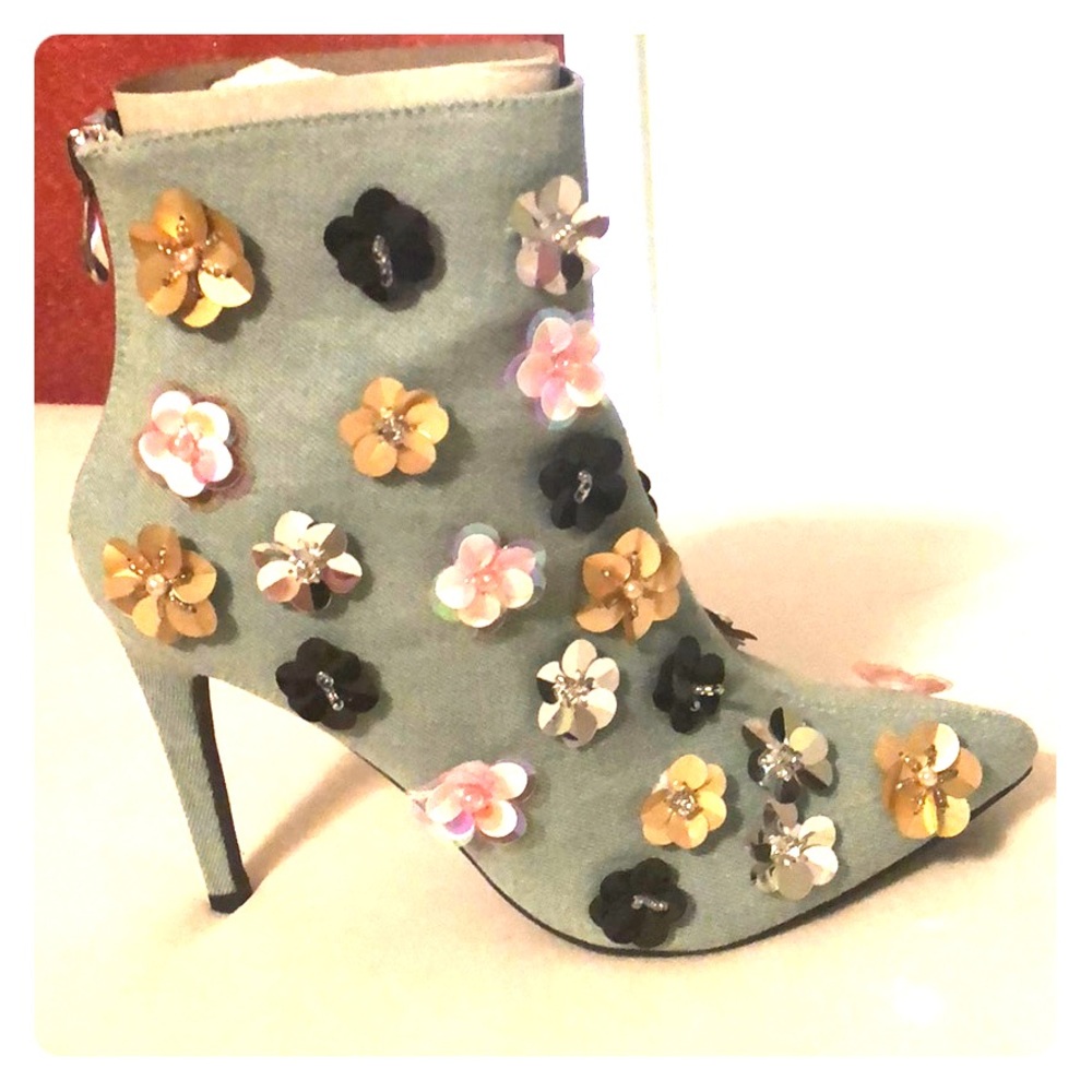Cape Robbin denim heels 7.5